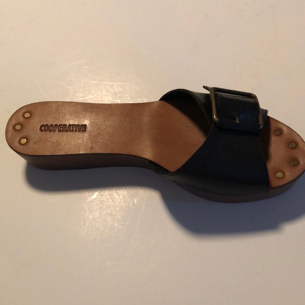 Cooperative faith slide sandals black sz 37 &38